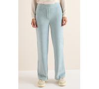 Cordhose CECIL, Damen, Gr. XL, Länge 30, light mint blau, Cord, 65% Baumwolle, 33% Polyester, 2% Elasthan, unifarben, loose fit lang, Hosen Cordhose, High Waist (53016056-XL) light mint blau