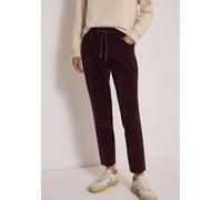 Cordhose CECIL, Damen, Gr. XS, Länge 28, berry rot, Cord, 98% Baumwolle, 2% Elasthan, unifarben, comfort fit knöchelfrei, Hosen Cordhose, mit Elastikbund (11257613-XS) berry rot
