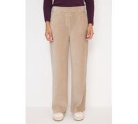 Cordhose CECIL "NEELE", Damen, Gr. XXL (46), Länge 30, silbery beige, Web, Obermaterial: 65% Baumwolle, 33% Polyester, 2% Elasthan. Futter: 100% Baumwolle, unifarben, loose fit lang, Hosen, mit elasti