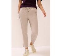 Cordhose CECIL "Style Tracey", Damen, Gr. M (40), Länge 28, eggshell weiß, Web, Obermaterial: 98% Baumwolle, 2% Elasthan. Futter: 100% Baumwolle, unifarben, casual, regular fit knöchelfrei, Hosen, mit