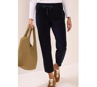 Cordhose CECIL "Style Tracey", Damen, Gr. XL (44), Länge 28, dunkelblau corduroy, Web, Obermaterial: 98% Baumwolle, 2% Elasthan. Futter: 100% Baumwolle, unifarben, casual, regular fit knöchelfrei, Hos