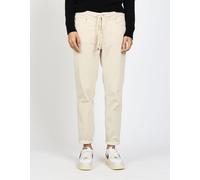 Cordhose GANG "94AMELIE JOGGER", Damen, Gr. 33, Normalgrößen, beige (ecru), 60% Baumwolle, 38% Lyocell, 2% Elasthan, unifarben, relaxed fit 7/8-Länge, Hosen Cordhose, im 5-Pocket-Style (64307247-33) e