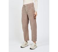 Cordhose GANG "94IDA", Damen, Gr. 29, Normalgrößen, beige (light taupe), 72% Baumwolle, 26% Modal, 2% Elasthan, unifarben, relaxed fit lang, Hosen Cordhose, im 5-Pocket-Style (86696140-29) light taupe