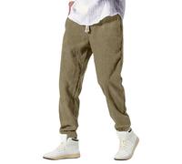 Cordhose Herren Baggy Jogginghose Japanische Cordhosen Freizeithose mit Kordelzug, Bequeme Stoffhose für Alltag, Freizeit & Training Streetwear
