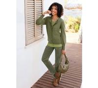 Webhose HEINE, Damen, Gr. 38, Normalgrößen, grün (khaki), 98% Baumwolle, 2% Elasthan, unifarben, Hosen (51613857-38) khaki