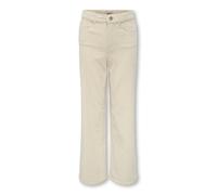 Cordhose KIDS ONLY "KOGHOPE GLOBAL EX HW WIDE CORD PNT NOOS", Mädchen, Gr. 158, N-Gr, beige (birch), Cord, Obermaterial: 98% Baumwolle, 2% Elasthan, unifarben, relaxed fit knöchellang, Hosen Cordhose