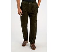Cordhose LINDBERGH "Cordhose Wide Fit", Herren, Gr. S, braun (army), Obermaterial: 98% Baumwolle, 2% Elasthan, weit, Hosen Cordhose (38517749-S) army