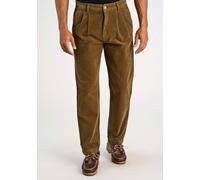 Cordhose LINDBERGH "Cordhose Wide Fit", Herren, Gr. XL, braun (sand), Obermaterial: 98% Baumwolle, 2% Elasthan, unifarben, weit, Hosen Cordhose (77843243-XL) sand