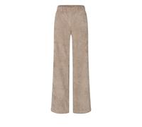 Cordhose MAC "CHIARA", Damen, Gr. 44, Länge 32, beige (oxide braun), Web, Obermaterial: 90% Polyester, 8% Polyamid, 2% Elasthan, loose fit lang, Hosen Cordhose, mit weitem Bein (76343234-44) oxide bra