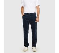 Cordhose MAC "Driver Pants", Herren, Gr. 33, Länge 32, blau (midnight blau), Web, Obermaterial: 98% Baumwolle, 2% Elasthan, unifarben, schmal lang, Hosen Cordhose, mit Stretch (24033514-33) midnight b