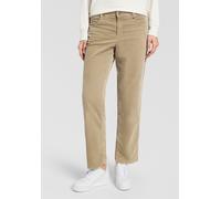 Cordhose MAC "GRACIA", Damen, Gr. 38, Länge 30, windspray beige, Cord, Obermaterial: 98% Baumwolle, 2% Elasthan, straight fit knöchelfrei, Hosen Cordhose, Hochwertige, elastische Babycord-Qualität im