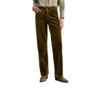 Marc O'Polo Denim Cordhose Tomma Wide Damen – Bio-Baumwoll-Mix, khaki, Gr. 29/32