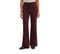 Cordhose MARC O'POLO "MARTHE FLARED", Damen, Gr. 40, N-Gr, braun (deep plum), Cord, Obermaterial: 98% Baumwolle, 2% Elasthan, unifarben, flare fit lang, Hosen Cordhose, aus Stretch-Baumwolle, Flared F