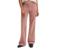 Cordhose MARC O'POLO "MARTHE FLARED", Damen, Gr. 42, N-Gr, rosa (dusty mauve), Cord, Obermaterial: 98% Baumwolle, 2% Elasthan, unifarben, flare fit lang, Hosen Cordhose, aus Stretch-Baumwolle, Flared