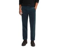 Cordhose MARC O'POLO "Model Mads Jogger regular mit Höhen-Tiefen-Effekt", Herren, Gr. 33, Länge 30, blau (peppercorn grau), Web, Obermaterial: 100% Baumwolle, regular fit lang, Hosen Cordhose, mit tei