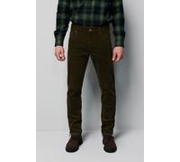 Cordhose MEYER "Five-Pocket-Hose", Herren, Gr. 40, Länge 34, grün (dunkelgrün), 98% Baumwolle, 2% Elasthan, unifarben, slim fit lang, Hosen Cordhose, schmale Passform (67951822-40) dunkelgrün