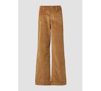 Cordhose mit Wide Leg und fixiertem Umschlag 46/REG braun 2170186.8486.46_REG