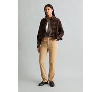 Chinohose MARC O'POLO DENIM "aus Organic Cotton-Mix-Stretch", Damen, Gr. 34, Länge 32, sandpaper, Denim/Jeans, Obermaterial: 98% Baumwolle, 2% Elasthan, unifarben, normal, Hosen Chinohose (98894265-34