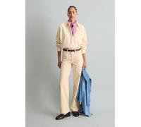 Chinohose MARC O'POLO DENIM "aus Organic Cotton Stretch", Damen, Gr. 29, Länge 30, beige (weiß blush), Cord, Obermaterial: 98% Baumwolle, 2% Elasthan, unifarben, weit normal, Hosen Chinohose (98767666