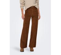 Cordhose ONLY "ONLHOPE GLOBAL HW WIDE CORD PNT NOOS", Damen, Gr. 40, Länge 32, braun (bison), Cord, Obermaterial: 98% Baumwolle, 2% Elasthan, unifarben, lang, Hosen Cordhose, Baumwollmischung (6894124