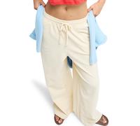 Cordhose ROXY "Lekeitio Knit", Damen, Gr. M, beige (parchment), Obermaterial: 68% Baumwolle, 30% Polyester, 2% Elasthan., Hosen Cordhose (59182915-M) parchment