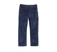 Cordhose S.OLIVER JUNIOR, Mädchen, Gr. 134, N-Gr, blau (dunkelblau), Cord, Obermaterial: 88% Polyester, 10% Polyamid, 2% Elasthan, unifarben, lang, Hosen Cordhose, Elastikbund mit Kordel, Materialmix 