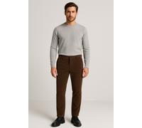 Cordhose SELECTED HOMME "SLHREG-TAPERED MATT CORD PANTS", Herren, Gr. 33, Länge 34, morel, Web, Obermaterial: 85% Baumwolle, 13% Viskose, 2% Elasthan, unifarben, schmal, Hosen Cordhose (14711528-33) m