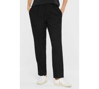 Cordhose SENSES.THE LABEL, Damen, Gr. L, Normalgrößen, schwarz, Cord, Material: 100% Polyester, unifarben, relaxed fit lang, Hosen Cordhose, mit Elastikbund (93665060-L) schwarz