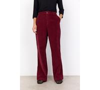 Cordhose SOYACONCEPT "SC-BINDI 19-C", Damen, Gr. 36, N-Gr, rot (dunkelrot), Cord, Obermaterial: 90% Polyester, 10% Polyacryl, unifarben, normal, Hosen (41053614-36) dunkelrot