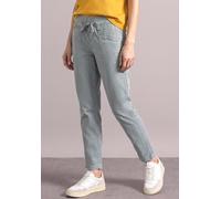 Cordhose STREET ONE, Damen, Gr. 32, Länge 28, arctic grau, Cord, 98% Baumwolle, 2% Elasthan, unifarben, loose fit knöchelfrei, Hosen Cordhose, in Cord-Optik (31719255-32) arctic grau