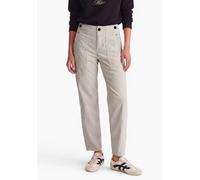 Cordhose STREET ONE STUDIO, Damen, Gr. 32, Länge 28, beige (pale clay), Cord, 98% Baumwolle, 2% Elasthan, unifarben, loose fit knöchelfrei, Hosen Cordhose, in Cord-Optik (43615358-32) pale clay