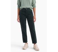 Cordhose STREET ONE STUDIO, Damen, Gr. 34, Länge 28, grün (velvet pine), Cord, 98% Baumwolle, 2% Elasthan, unifarben, loose fit knöchelfrei, Hosen Cordhose, in Cord-Optik (92926048-34) velvet pine
