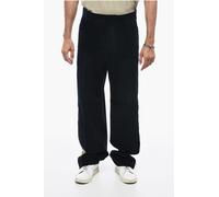 Cordhose TAPE mit Kontrastbändern in Blau ES 48