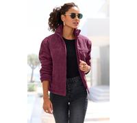 Cordjacke BUFFALO, Damen, Gr. 40, aubergine, Cord, Obermaterial: 100% Polyester. Futter: 100% Polyester. Futter 2: 100% Polyester, unifarben, figurumspielend hüftlang, mit innenliegendem Gummizug, Jac