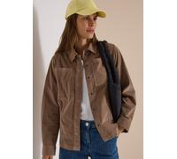 Cecil Feincord Overshirt mit Brusttaschen earthy taupe L