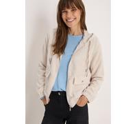 Cordjacke CECIL, Damen, Gr. L (42), oat milk beige, Stoff, Obermaterial: 90% Polyester, 9% Nylon, 1% Elasthan; Futter: 100% Polyester, unifarben, casual, normal normal, ohne Ausschnitt, Langarm elasti