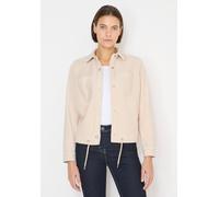 Cordjacke CECIL, Damen, Gr. XL (44), pearl beige, Web, 99% Baumwolle, 1% Elasthan, unifarben, comfort fit normal, V-Ausschnitt, Bündchen, Jacken, aus Baumwolle mit Stretchanteil (45348939-XL) pearl be