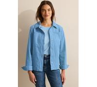 Cordjacke CECIL, Damen, Gr. XXL (46), blau (fresh light blau), Web, Obermaterial: 99% Baumwolle, 1% Elasthan; Futter: 100% Polyester, unifarben, normal normal, V-Ausschnitt, Bündchen, Jacken, aus Baum