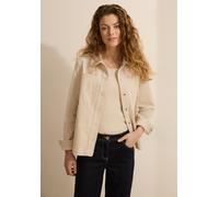 Cordjacke CECIL, Damen, Gr. XXL (46), lila (pearl beige), Web, Obermaterial: 99% Baumwolle, 1% Elasthan; Futter: 100% Polyester, unifarben, normal normal, V-Ausschnitt, Bündchen, Jacken, aus Baumwolle