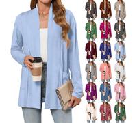cordjacke Damen, t-Shirt Damen 3/4 arm, Damenjacke, esukar, drapiert Strickmantel, Stehkragen, Weste Kleid, Jacke, Pullover Herren, Dicke Strickjacke, Bierfest Kleid, drapiert Strickmantel, schwarz