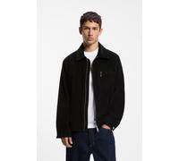 Cordjacke HUGO "Braxton264W1", Herren, Gr. M, schwarz (schwarz001), Cord, Obermaterial: 100% Baumwolle, unifarben, normal, mit Knopf, Jacken, mit Hemdkragen (69879638-M) schwarz001