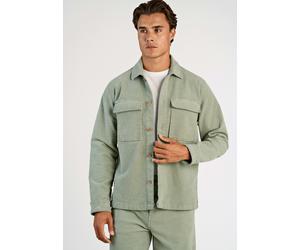 Cordjacke LINDBERGH, Herren, Gr. M, sage grün, Web, Obermaterial: 98% Baumwolle, 2% Elasthan, unifarben, normal hüftbedeckend, Rundhals, 1-Knopf-Manschette, Jacken, mit Knopfverschluss (97985305-M) sa