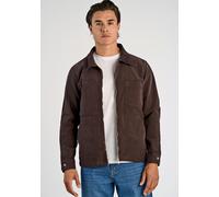 Cordjacke LINDBERGH "Lindbergh Cordhemd", Herren, Gr. XXL, braun (dk braun), Obermaterial: 98% Baumwolle, 2% Elasthan, Jacken (96417934-XXL) dk braun