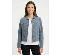 Cordjacke MAC, Damen, Gr. L, grisaille, Cord, Obermaterial: 98% Baumwolle, 2% Elasthan, unifarben, regular fit taillenbedeckt, Manschette, Jacken Cordjacke, mit Taschen (16101524-L)