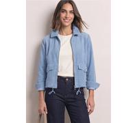 Street One Damen Cordjacke mit Hemdkragen und Zipper