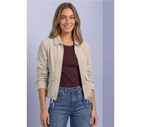 Cordjacke mit Hemdkragen und Zipper