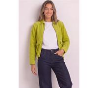 Cordjacke STREET ONE, Damen, Gr. 38, apple lime, Web, Obermaterial: 100% Baumwolle. Futter: 100% Polyester, unifarben, regular fit normal, V-Ausschnitt, Bündchen, Jacken, mit Tunnelzugsaum (22753009-3