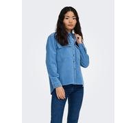 Cordjacke ONLY "ONLAMAZING L/S CORD SHACKET PNT", Damen, Gr. L, riviera, Cord, Obermaterial: 100% Baumwolle, unifarben, Po-bedeckend, Jacken Cordjacke (89695962-L)