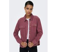 Cordjacke ONLY "ONLAMAZING L/S CORD SHACKET PNT", Damen, Gr. XL, rose braun, Cord, Obermaterial: 100% Baumwolle, unifarben, Po-bedeckend, Jacken Cordjacke (84509030-XL)