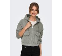 Cordjacke ONLY "ONLKENZIE L/S CORD JACKET PNT NOOS", Damen, Gr. S, rock ridge, Web, Obermaterial: 98% Baumwolle, 2% Elasthan, unifarben, Jacken (44832146-S) rock ridge